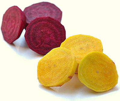 Red and Gold Beets