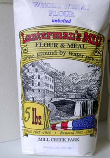 Stone ground Whole wheat flour  - Purchased at Lanterman's water mill, Ohio