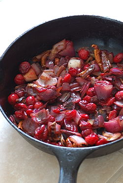 Skillet Roasted ~ Ingredients for Cranberry chutney