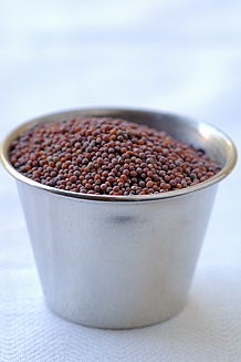 Brown and Tiny Mustard Seeds from Telengana Region, Andhra Pradesh, India Also Known as Chitti Aavalu