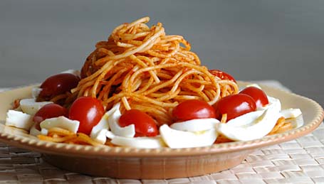 Spaghetti In Spicy Tomato Sauce